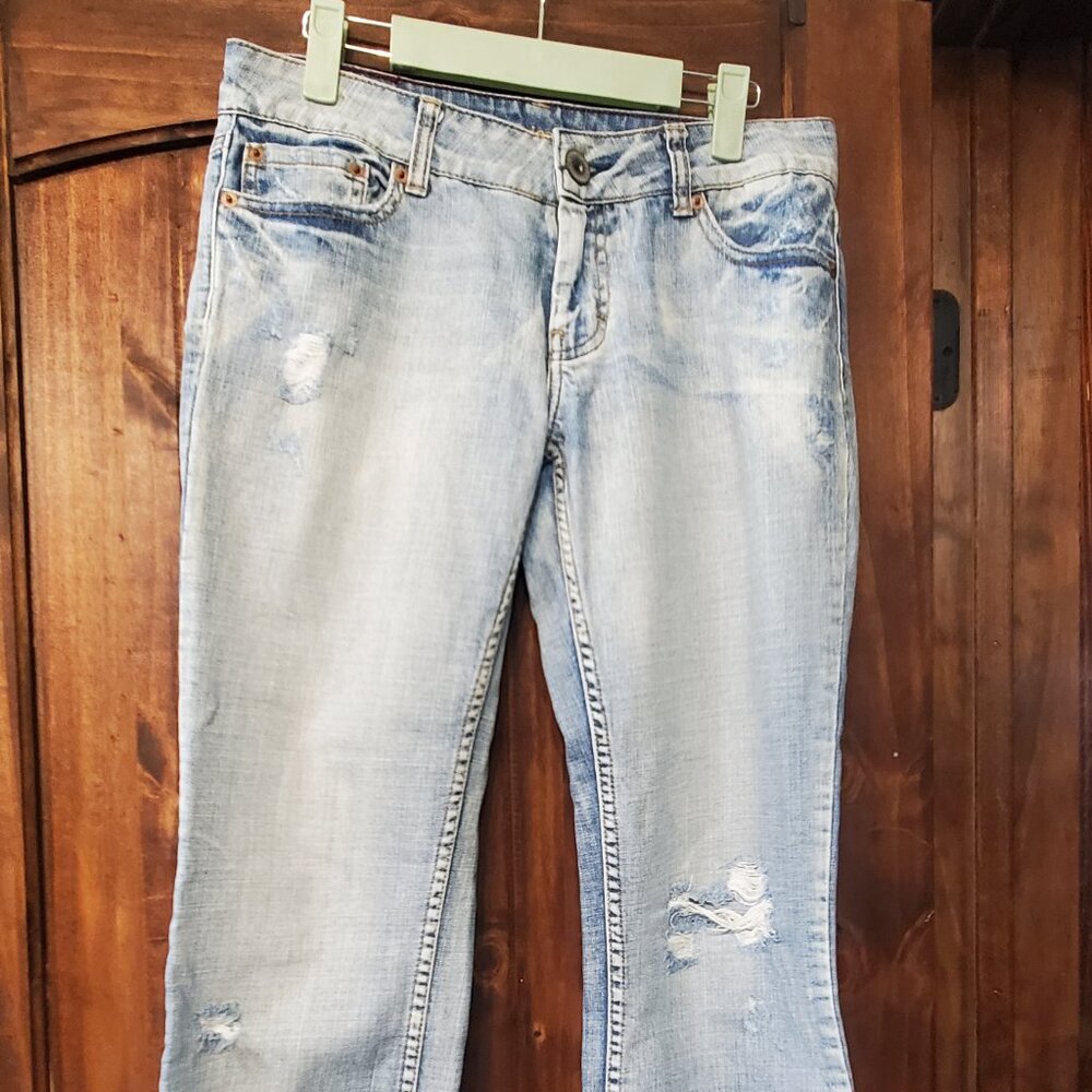 Denim capri